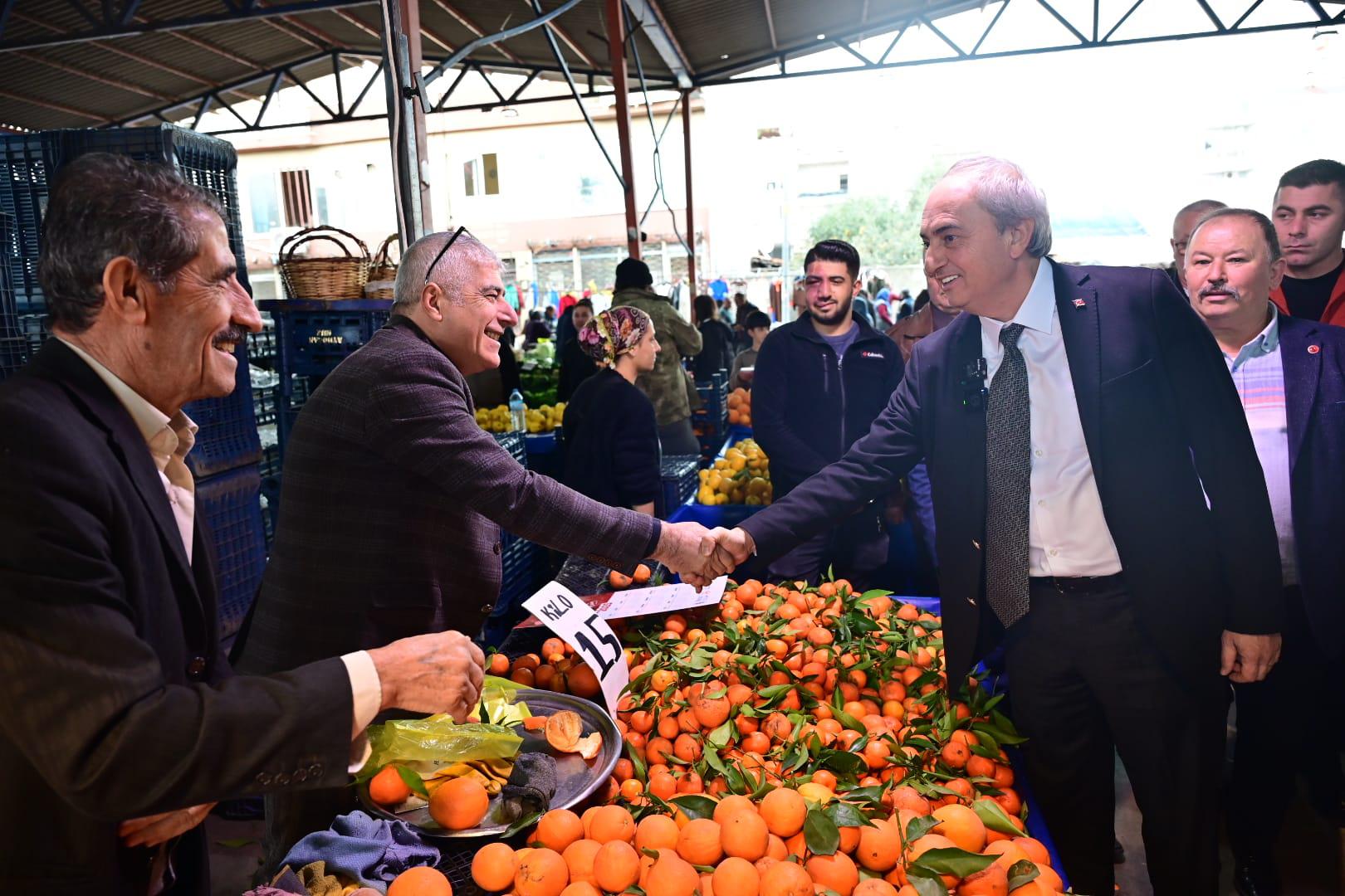 Kocagoz, Teomanpasa Semt Pazarinda Halkla Bulustu 6