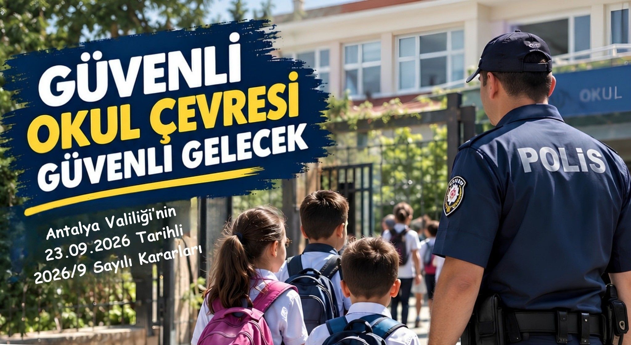 Antalya Valiliğinden Okul Çevreleri İçin Yeni Güvenlik Kararları