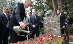 Cumhurbaşkanı Erdoğan'dan Türkeş'in kabrine ziyaret