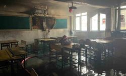 Alanya'da İlkokulda Yangın