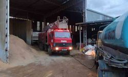 Alanya'da palet atölyesinde yangın büyümeden söndürüldü