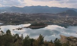 Anamur'da sular altında kalan köyden geriye bir minare kaldı