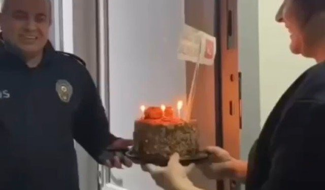 Kavga hbarına geldiler, pasta ile karşılaştılar