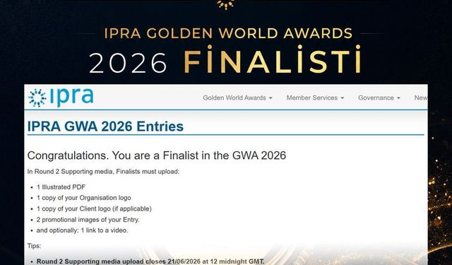 IPRA 2026'da Büyük Gurur Yaşıyoruz!