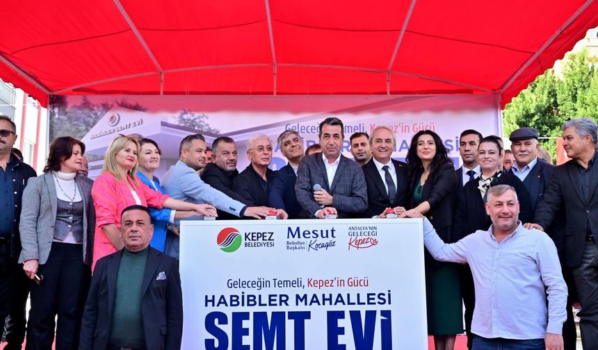 Kepez'e İkinci Semt Evinin Temeli Atıldı