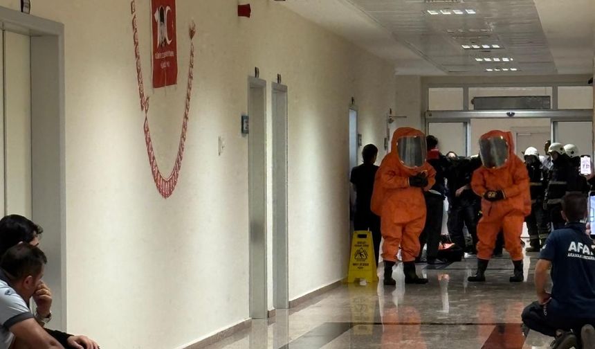 Antalya Eğitim ve Araştırma Hastanesi'nde Tatbikat