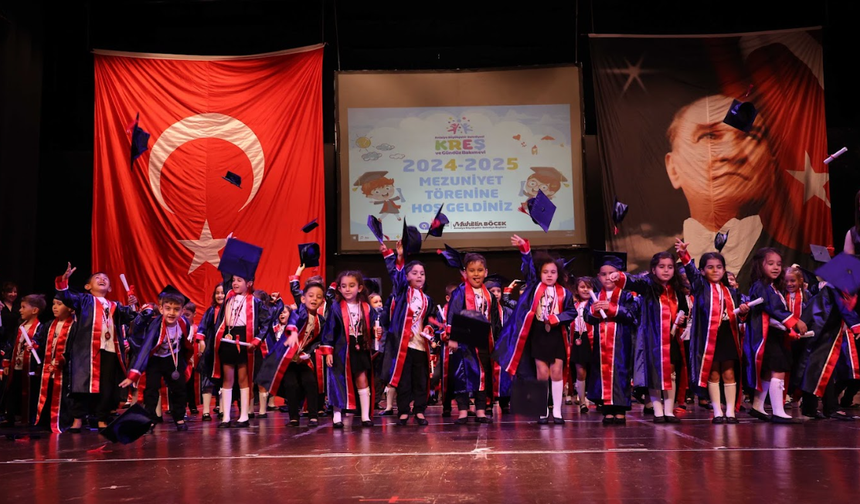 280 Minik Mezuniyetle Uğurlandı