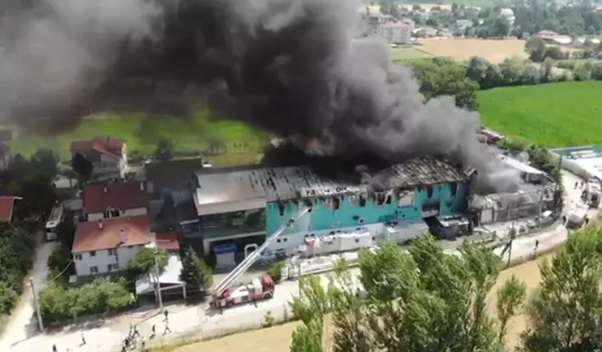 Bolu’da Korkutan Yangın