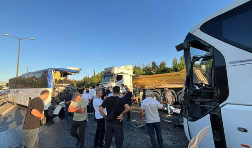 TEM Otoyolu’ nda Zincirleme Kaza!