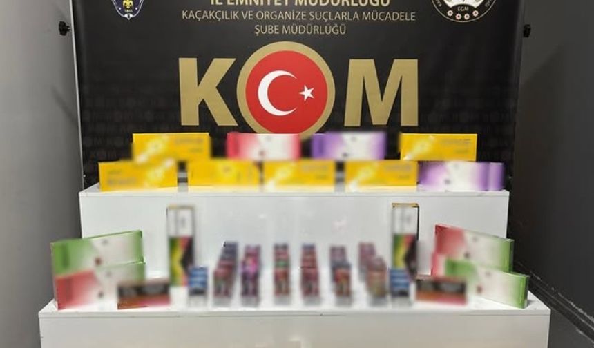Kaçak ve elektronik sigara ele geçirildi