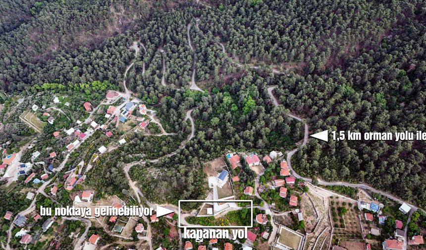 25 Yıllık Yol Kapandı, Mahalleli Mağdur!
